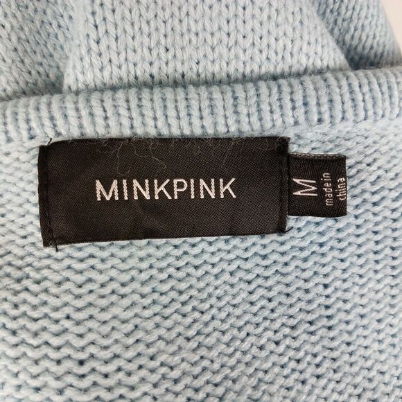 Minkpink Sweater Dress Let Them Eat Cake Baby Blue Nasty Gal Blogger Size Medium - Picture 5 of 7
